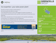 Tablet Screenshot of greencells.com